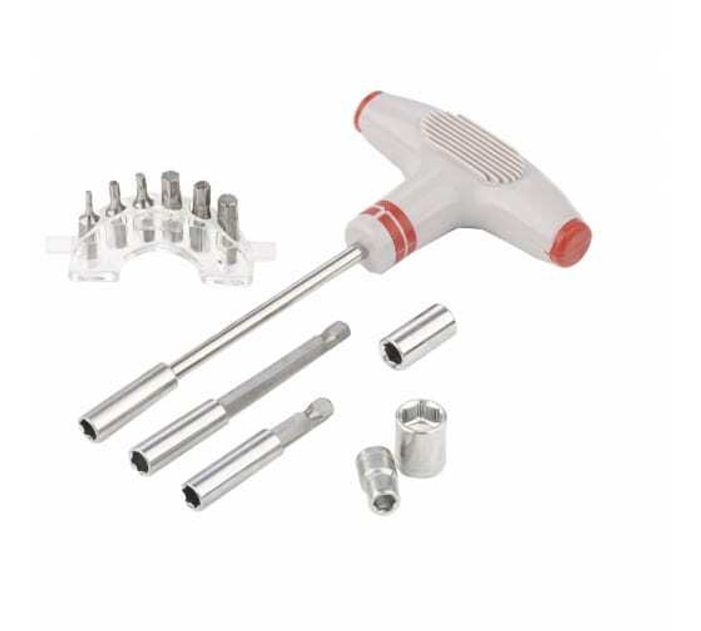 ОТВЕРТКА MATRIX С Т-ОБРАЗНОЙ РУЧК И НАБОР НАСАДОК 36ШТ 11572