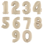Цифры кремовые с гелием в магазине «Склад Шаров»