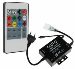 Контроллер Ecola для RGB ленты 16 8 мм, 220 В, 1000 Вт, пульт ДУ CR161KESB