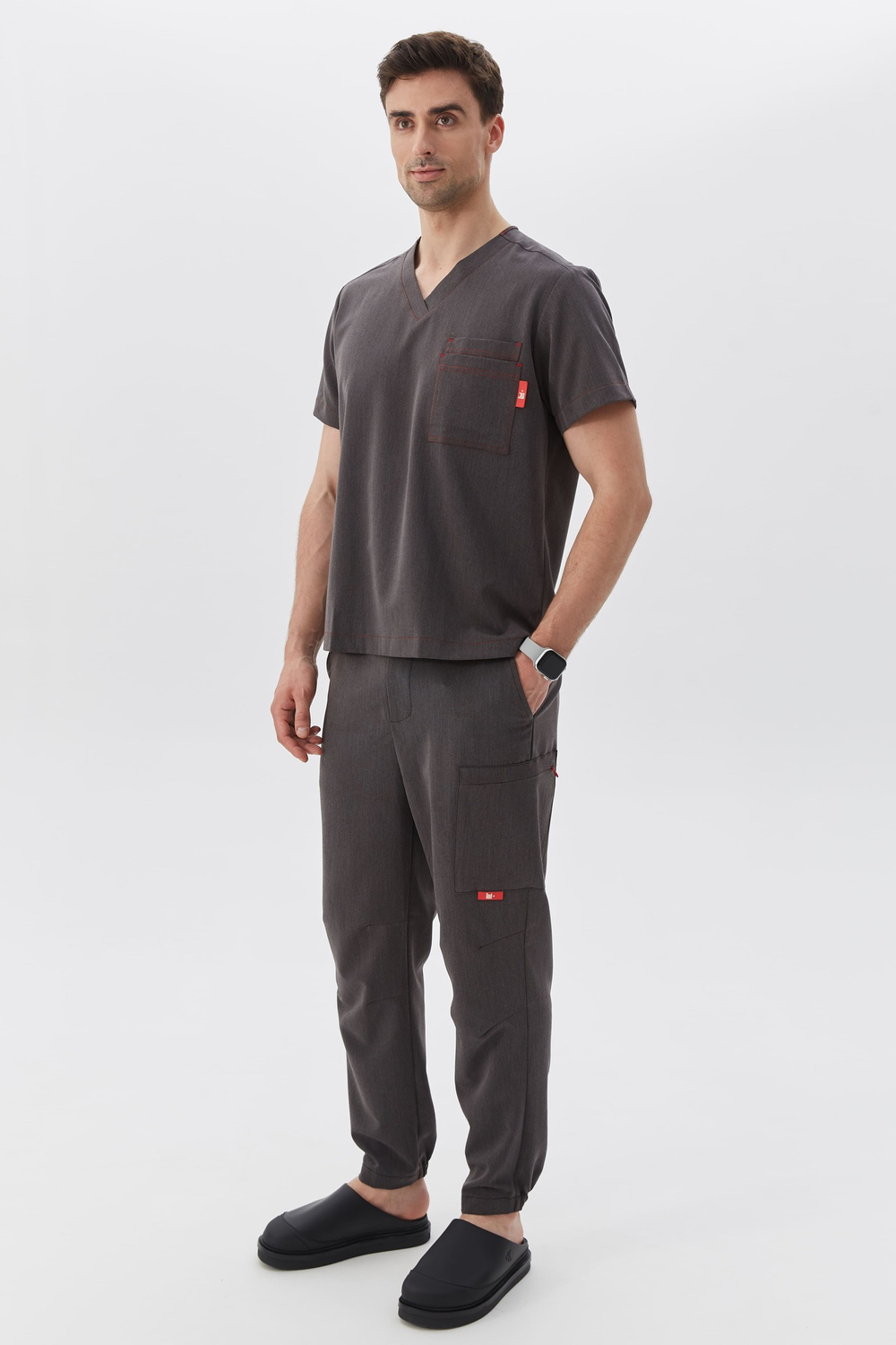 Джоггеры медицинские унисекс Кайтеки, графит