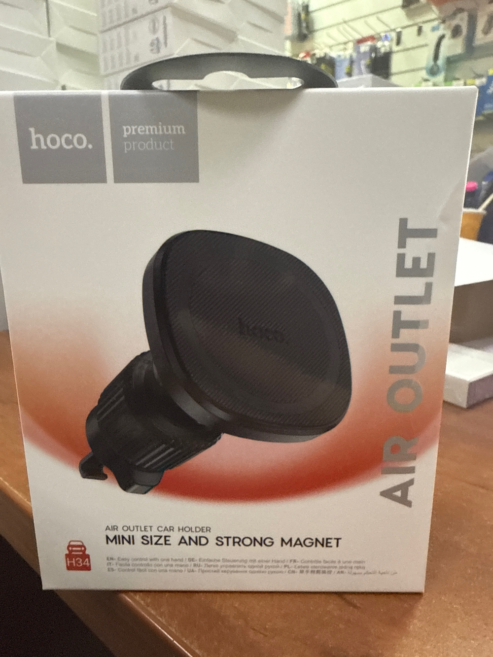 Автодержатель Hoco H34  Black