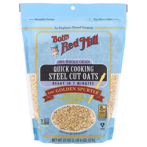 Bob's Red Mill, цельнозерновой овёс быстрого приготовления, 624 г