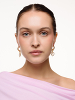 Серьги "Lovely" с горным хрусталем Gold