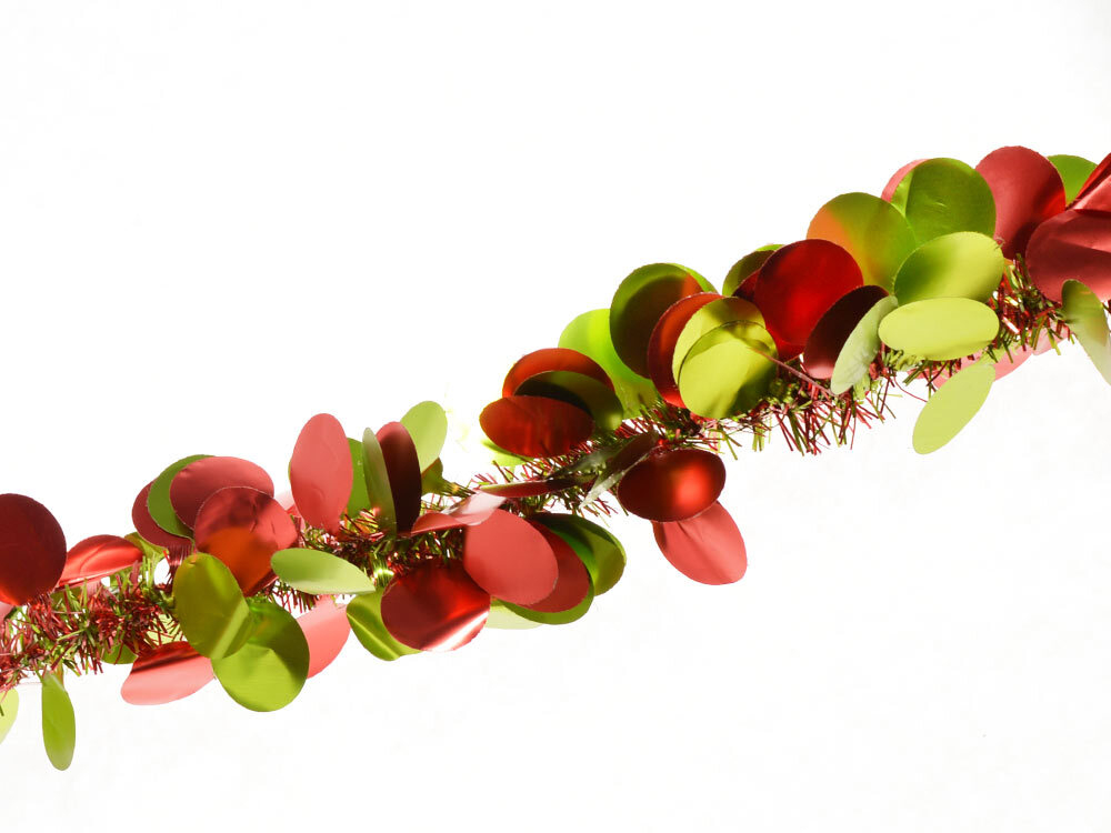 Мишура новогодняя 2м*8см "Круг" микс цветов