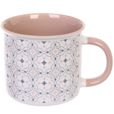 Кружка керамическая 400мл «Мозаичный узор», микс 4рисунка