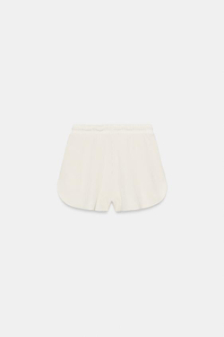 ZARA ТЕКСТУРНЫЕ ШОРТЫ, ЭКРЮ