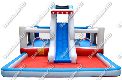 Коммерческий надувной батут "Море счастья" 6,3*4,8*3 м