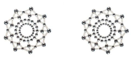 Наклейки на грудь Rowland Lola Lingerie, прозрачные, с шипами