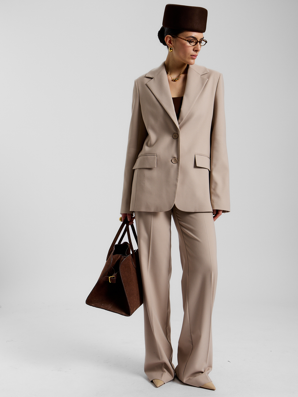 Песочные брюки Лорен