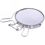 Зеркало настольное в металлической оправе «Модерн» круглое двухстороннее d9,5см