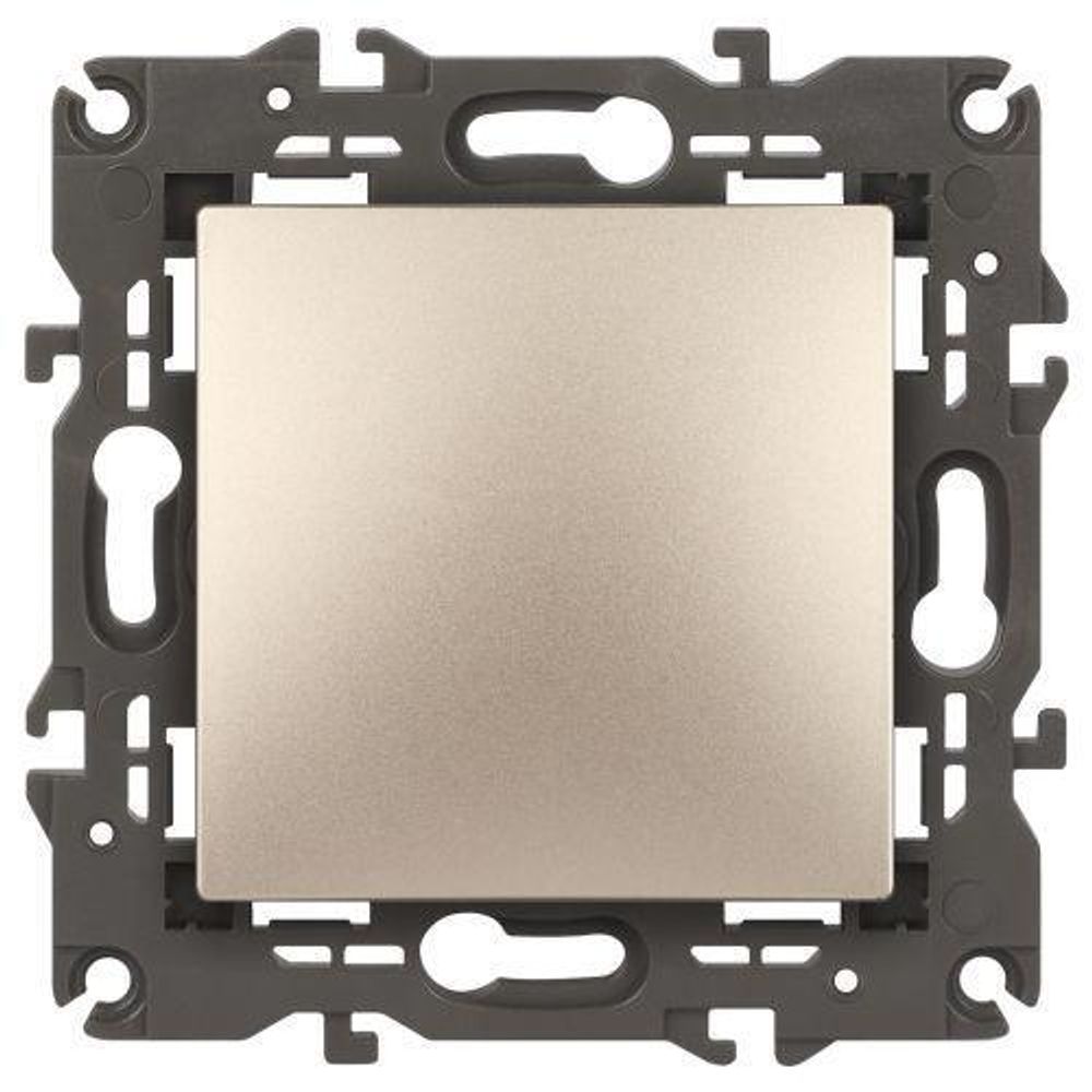 Выключатель 1-кл. СП Elegance 14-1101-04 10А IP20 250В 10AX механизм шампань Эра Б0034211