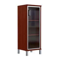 Шкаф-колонка средняя со стеклянной дверью в AL-рамке B 421.7(R)  475х450х1286 BORN