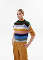 Жилетка трикотажная, разноцветный