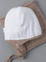 Шапка для девочки зимняя вязаная и снуд