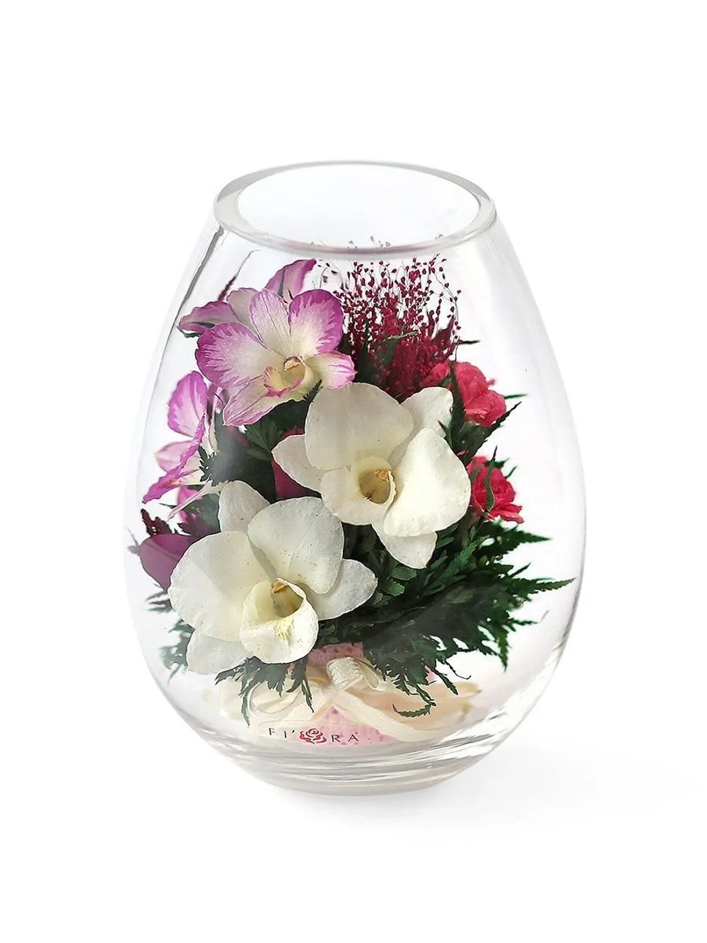 Натуральные цветы в стекле, вакуум