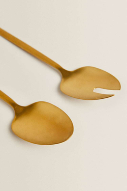 ZARA HOME НАБОР СТОЛОВЫХ ПРИБОРОВ, ЗОЛОТОЙ