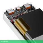 Портативное зарядное устройство Baseus Bipow Digital Display Overseas Edition White (PPBD050502)