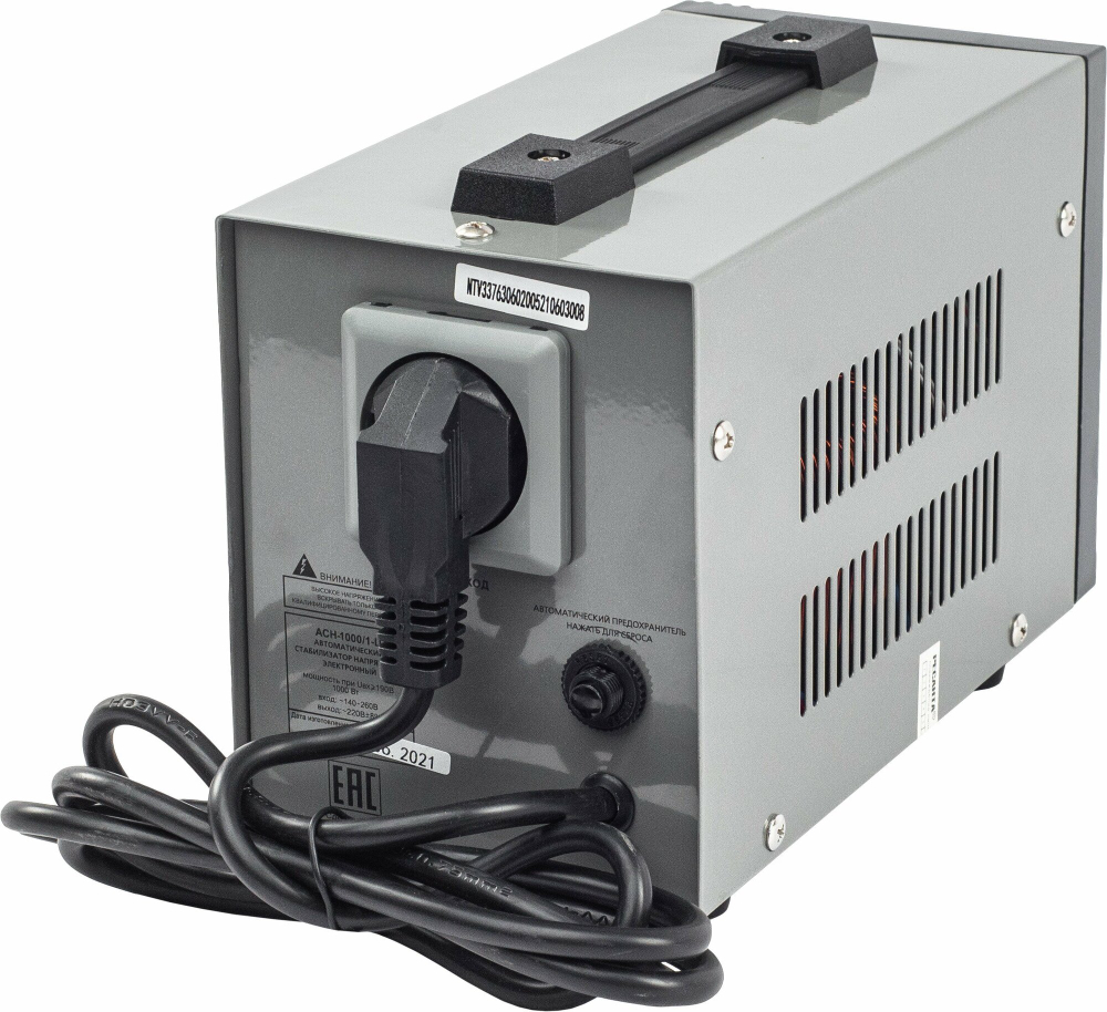 Стабилизатор РЕСАНТА АСН-1000/1-Ц, 1000Вт, 140-260В, напольный, 63/6/2