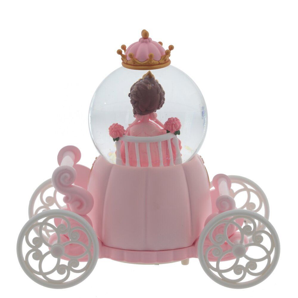 GAEM Фигурка декоративная "Принцесса" в стекл шаре (муз, подсвет, вьюга, 2xAAA н/п), D8 см, L17 W9 H17 см