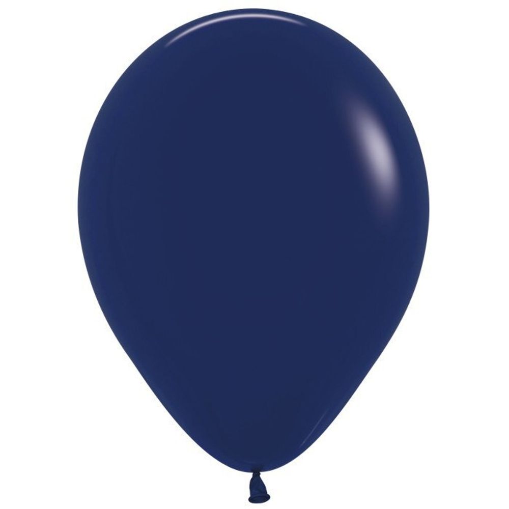 Воздушные шары Sempertex, цвет 044 пастель, тёмный синий, 12 шт. размер 12&quot;