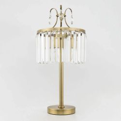 Citilux Инга CL335833 Настольная лампа хрустальная Бронза