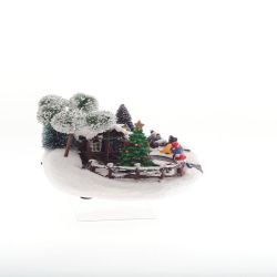 GAEM Фигурка декоративная "Рождество" (4 мелодии, подсвет, движ, 3xAA н/п, +USB), L31 W19 H1