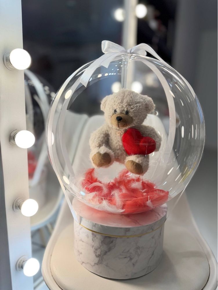 Шляпная коробка/подарочный бокс мишка/игрушка №5007