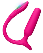 Розовый анальный вибратор с клиторальной стимуляцией Lush Anal (Цвет: розовый)