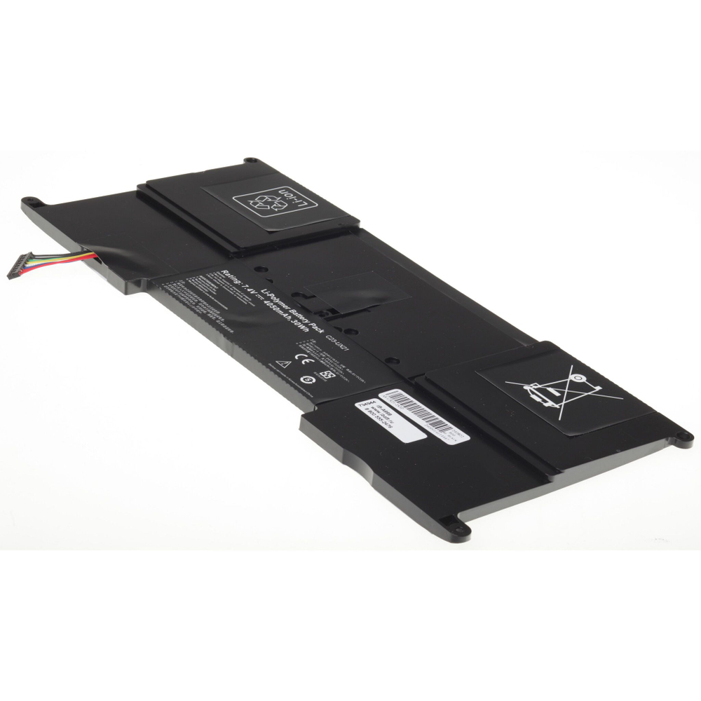 Аккумулятор iBatt 4500mAh для ноутбука Asus UX21A, UX21E Zenbook (C23-UX21)