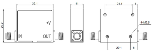 LNA-37-25-11, Малошумящий усилитель, 4-8 ГГц, 25 дБ