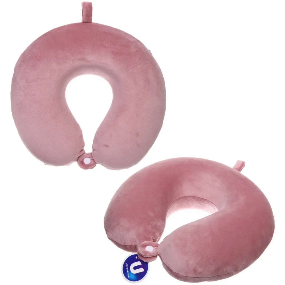 Подушки дорожная «TRIP - Comfort», мемори-эффект, цвет тёмный пудровый