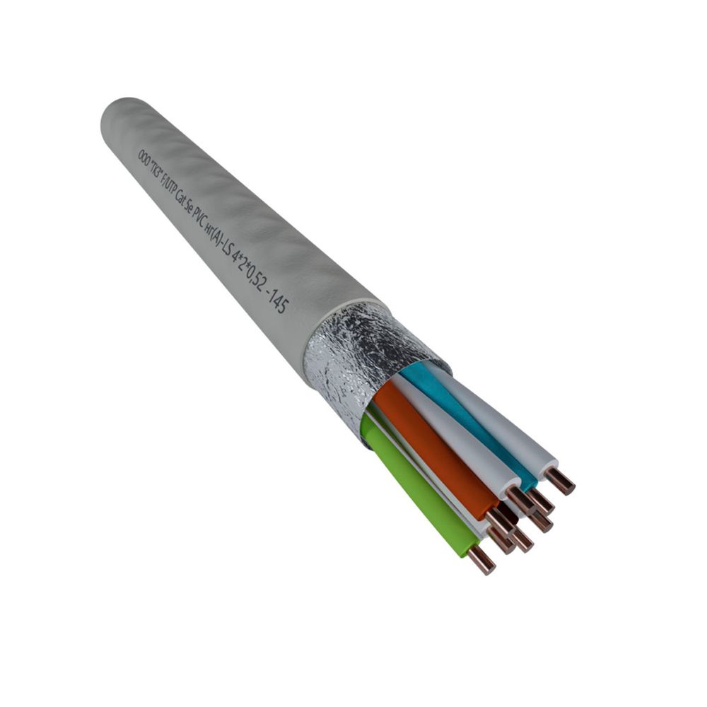 F/UTP кат.5e, 1 пара, 0,45 PVC нг(A)-LS кабель витая пара Фариаль