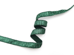 Бретелечная резинка со сборкой и блеском, 15 мм, изумруд, (Арт: BR960/15-9578), м
