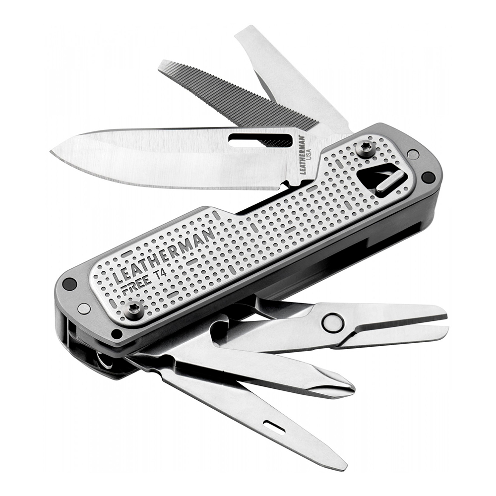 Мультитул Leatherman Free T4, 12 функций, стальной