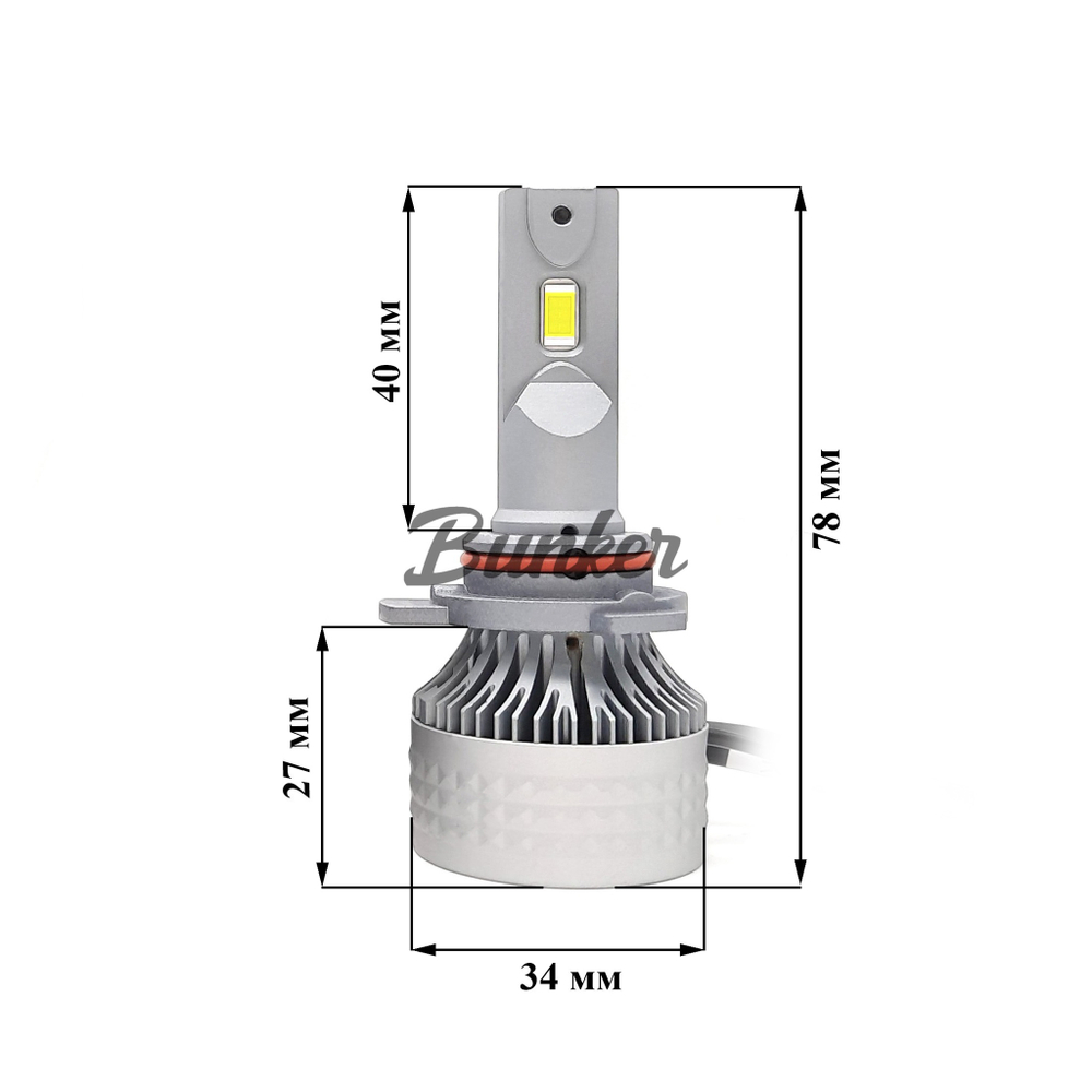 Светодиодные автомобильные LED лампы TaKiMi Soki HIR2 (9012) 5500K 12/24V