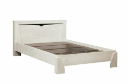 Кровать 33.08-02 с настилом Лючия 1600 Бетон пайн белый/венге