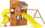 Детская площадка Клубный домик 4 Luxe с тремя горками