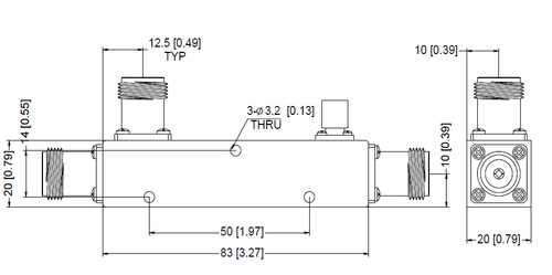 LT-DC-1018-30DB-N, Направленный ответвитель, N (розетка), 30dB