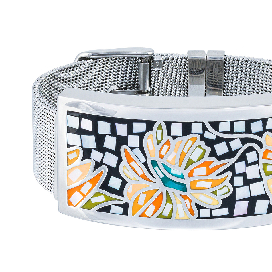 Браслет Fiore Luna на металлическом ремешке CB13600-1A