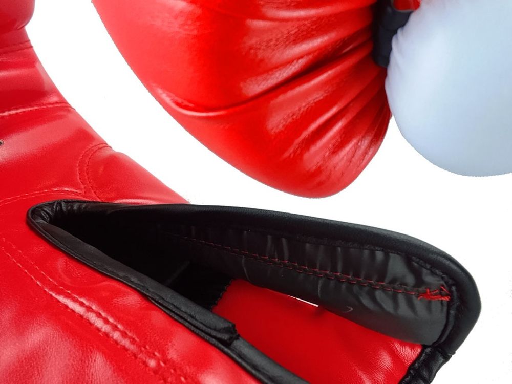 Перчатки боксёрские FIGHT PRO SERIES красные 10 унций PRO-F-K-10#