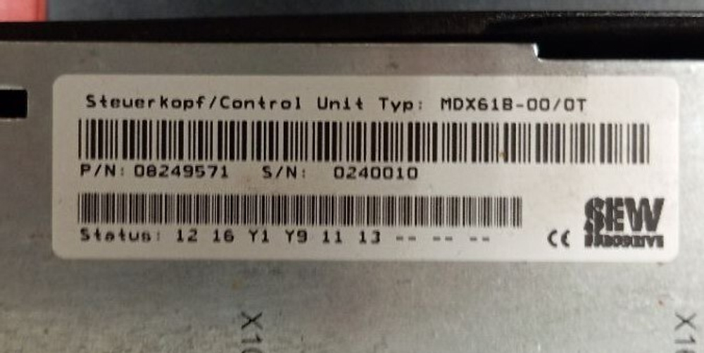 SEW Eurodrive MDX61B0370-503-4-00+MDX60A0370-503-4-00 с хранения