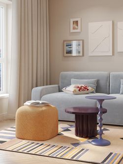 Столик кофейный Vivlend, Ø57 см, ночная слива