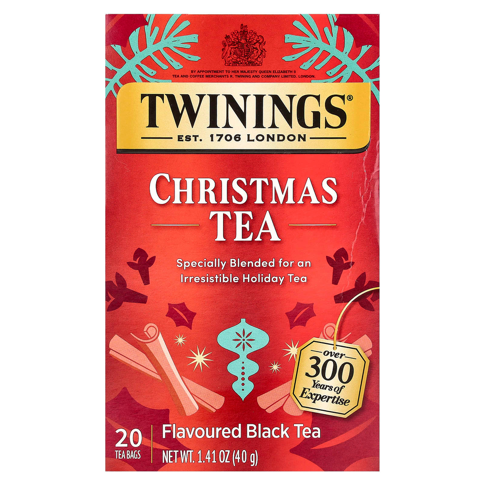 Twinings, Рождественский чай, 20 чайных пакетиков, 40 г (1,41 унции)