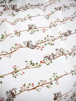 Наволочка комплект 2шт перкаль Сказка "Белки" 70x70 см на молнии