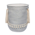 Корзина бельевая с ручками "Кантри", Д350 Ш350 В420, серый