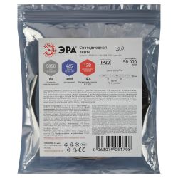 Светодиодная лента ЭРА LS5050-14,4-60-12-B-IP20-1 year-5m синий 1 год | Светодиодные ленты 12В 1 год