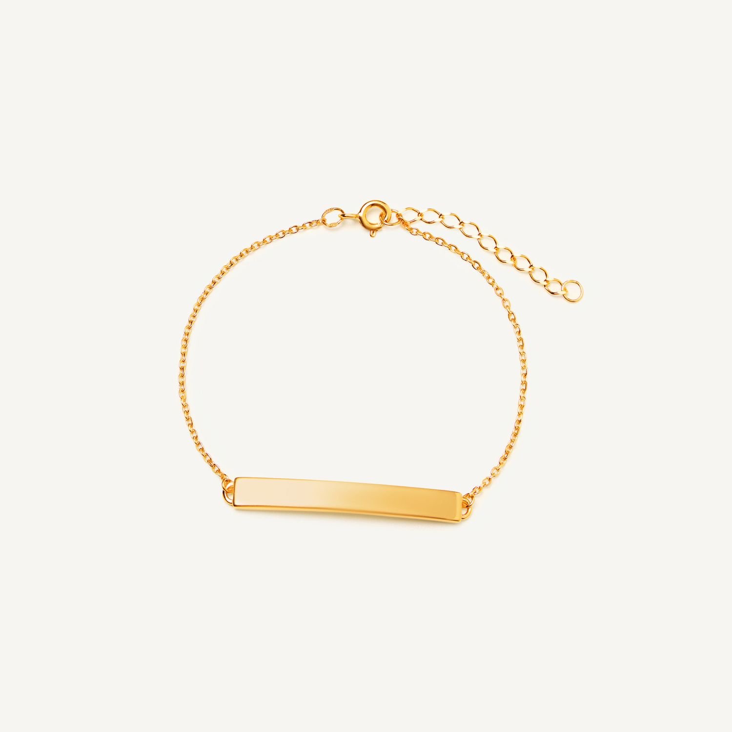 Браслет Plate Bracelet For Your Engraving Gold