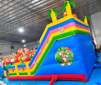 Коммерческий батут "Тигриная страна 5" 10*6*6 м