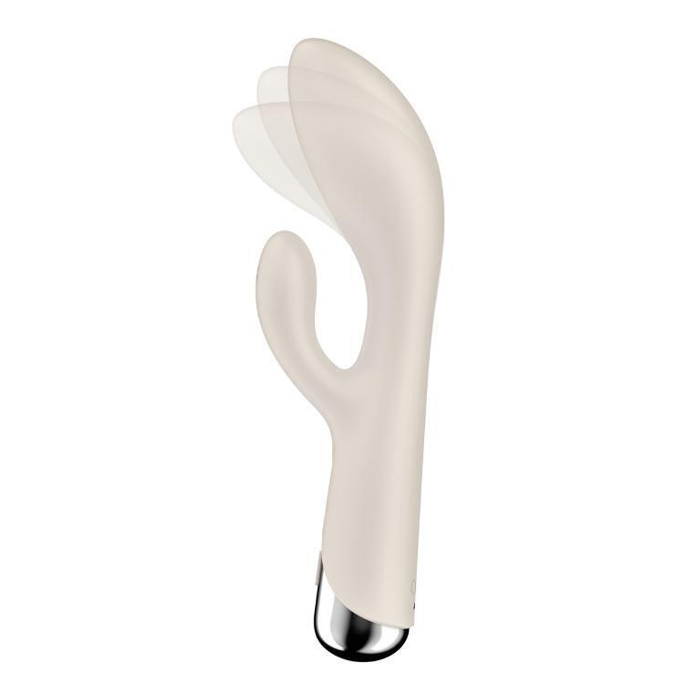 Вибромассажер-кролик с ротацией Satisfyer Spinning Rabbit 1 (бежевый)