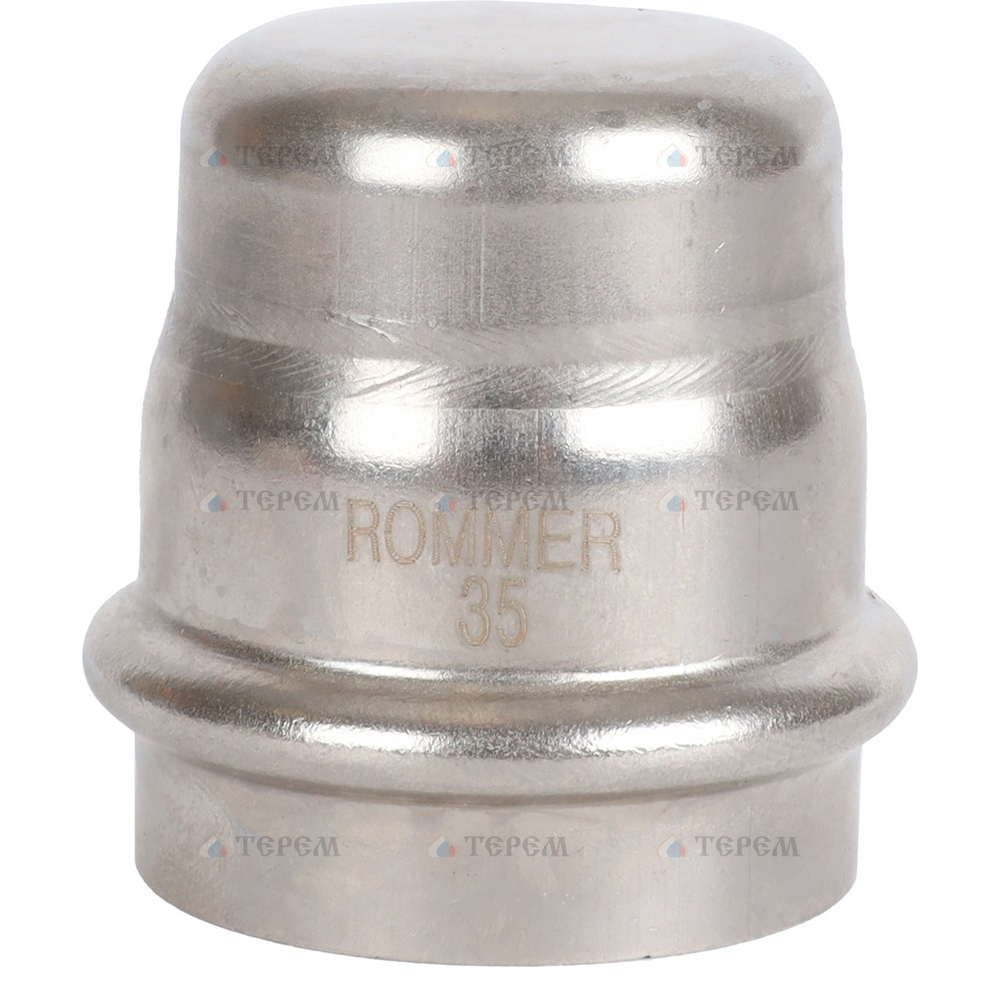 ROMMER RSS-0025-000035 Заглушка, 35, из нержавеющей стали прессовой